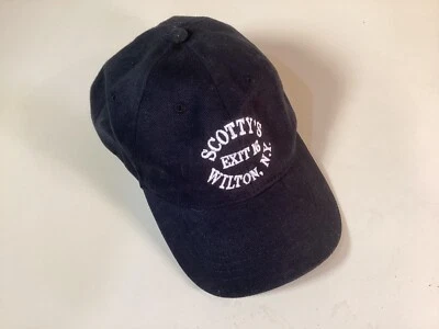 Scotty's Exit 16 Wilton, Nueva York  Gorra de béisbol - Negra - 100% algodón - Ajustable Foto 1 de 4
