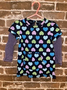 NWOT BABYGAP BABY GAP GIRLS 12-18 MONTHS HEART TUNIC TOP LONG SLEEVE VALENTINES - Picture 1 of 2