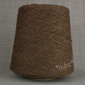 SOFT PURE SHETLAND WOOL 4 PLY YARN 400g CONE 8 BALLS BRACKEN MACHINE KNITTING - Imagen 1 de 3