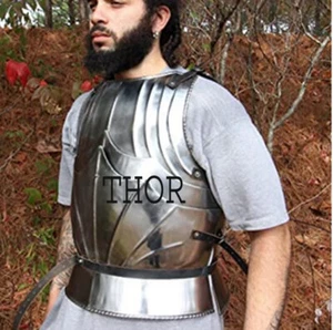 Breastplate Jurassic knight Armor ~Medieval Armor warrior 18G Steel Jacket - Picture 1 of 2