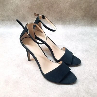 Apt. 9 Womens Prosper Size 9.5 Black Open Toe Ankle Strap Heels - Image 1 of 4