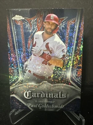 Paul Goldschmidt 2022 Topps Chrome Pinstriped Baseball Card P-12 - Image 1 of 2