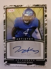 Isaiah King 2022 SAGE HIT Artistry Auto Autograph RC Buffalo Bulls C14