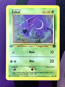 Pokémon Team Rocket ZUBAT 70/82 Común No Holo LP/D 1a Edición De Colección (B) - Imagen 1 de 9