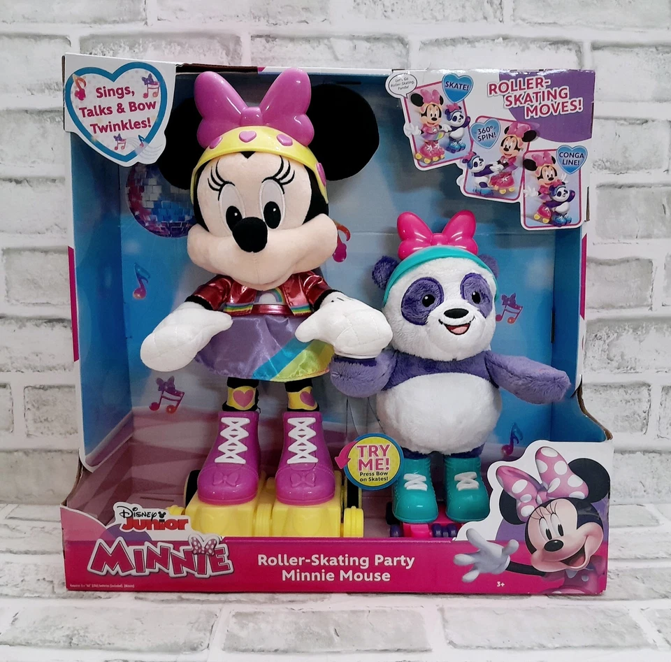 Disney Jr Minnie Mouse Roller-Skating Party Plush Only Plush Bear