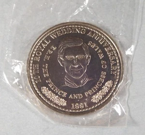 Moneda corona Turks & Caicos 1991 - Charles - décimo aniversario de boda real - Imagen 1 de 2