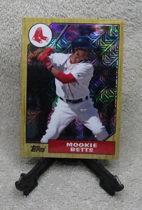 MOOKIE BETTS 2017 Topps Chrome MOJO REFRACTOR Card LA DODGERS WORLD SERIES - Picture 1 of 3