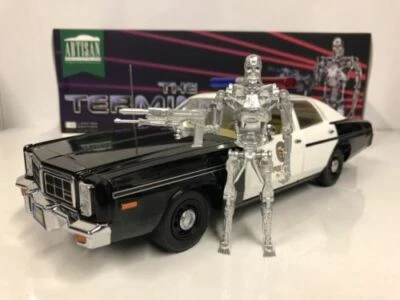 Il Terminator Dodge Monaco Polizia Con T-800 Greenlight 19042 Scala 1:18 - Immagine 1 di 4