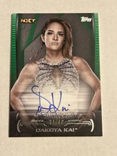 2021 Topps WWE Undisputed Dakota Kai A-DK On Card Auto Green 01/50 NXT 1st Print