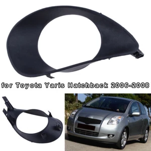 1x Cubierta de parrilla con luz antiniebla derecha negra para Toyota Yaris 06-2010 hatchback 2 puertas 3 puertas - Imagen 1 de 7