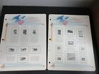 1972 United States Commemorative Stamp Lists 2 Pages-NOT Stamps