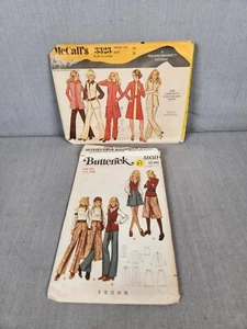 Pantalones de punto Butterick 5930 McCalls 3323 busto 36 de colección años 70 - Imagen 1 de 7