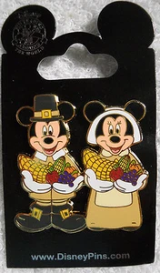 DLR - Mickey and Minnie Mouse Thanksgiving Pilgrims 2011 Disney Pin * - Picture 1 of 1