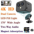 4K Mini Hidden Camera Wireless Spy Dual Camera Wifi Security 170 Wide Angle Cam
