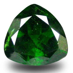 2.81 ct  Outstanding Trillion Shape (9 x 9 mm) Green Chrome Diopside Gemstone - Picture 1 of 1
