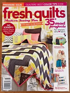 Premiere Issue FRESH QUILTS Magazine Spring/Summer 2014 35 PROJECTS Sewing - Imagen 1 de 2