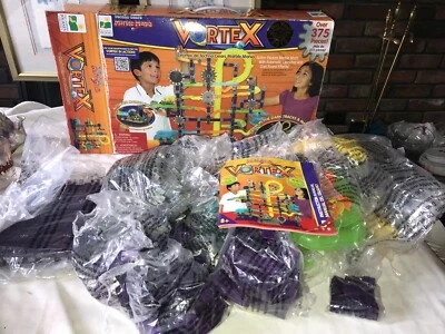 2010 VORTEX Techno Gears MARBLE MANIA Original Box Maze Sound Effect 375pc AS-IS - Image 1 of 4