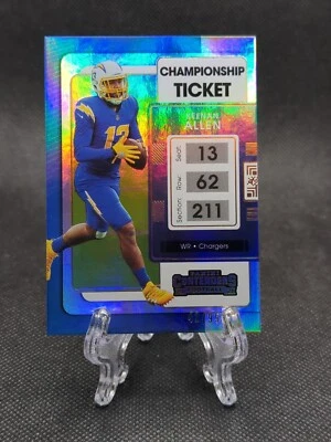 Keenan Allen #52 /99 Championship Ticket 2021 Panini Contenders Holo - Image 1 of 2