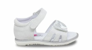 Sandalo bambina|BALOCCHI 1490-502 in pelle bianca con fiori|Shop  online|Shoe Center