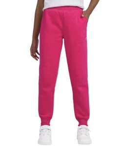 NEW Champion Jogger Fleece Sweatpants Youth Girls Pink Magenta Large 14/16 - Picture 1 of 4