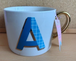 ALPHABET MONOGRAM INITIAL ‘A’ MUG - Unused - Picture 1 of 4