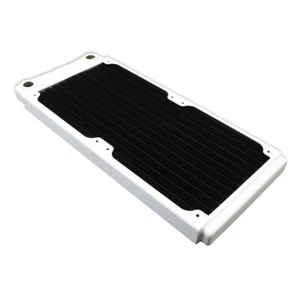 XSPC TX240 Ultra Thin Radiator, 120mm x 2, Dual Fan, White - Picture 1 of 7