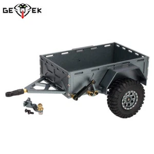 CNC Aluminum TRX4M Trailer with Hitch Mount for 1/18 RC Bronco Defender - Picture 1 of 8