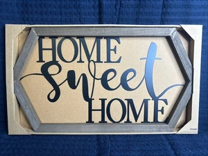 Wandbild Dekor "Home Sweet Home" - 20" x 11" - NEU - Bild 1 von 2