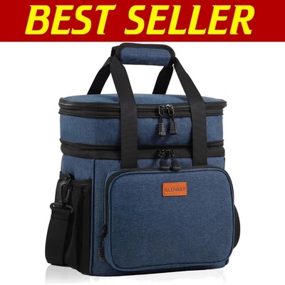 Bolsa de almuerzo impermeable duradera - Enfriador expandible 22L para trabajo, camping, playa Foto 1 de 4