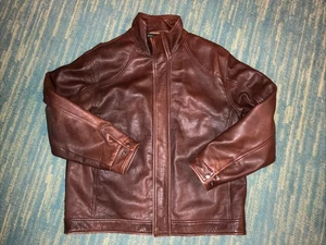 Orvis Bison braune Leder Herren Jacke Gr. 42 - Bild 1 von 8