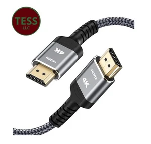Highwings Long HDMI Cable 30FT, High Speed 18Gbps 2.0 Braided Cord-Supports - Picture 1 of 11