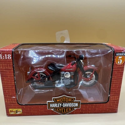Maisto масштаб 1:18 Harley Davidson 1948 FL Panhead литая серия 5 - открытая коробка - Изображение 1 из 4