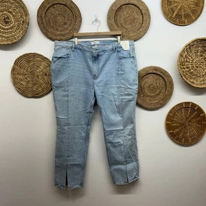 NUEVO Jean de pierna recta Abercrombie High Rise Curve Love The 90s talla grande 37/24S - Imagen 1 de 6