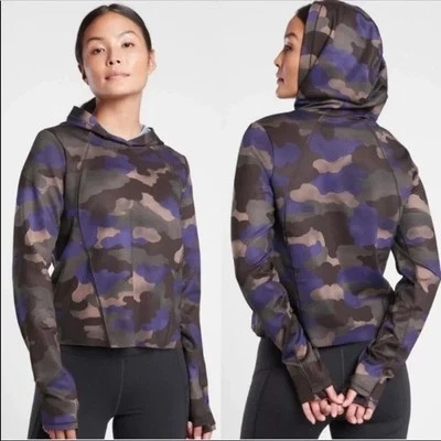 Sudadera con capucha camuflada pequeña Athleta Pinnacle para mujer Foto 1 de 4