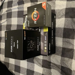 Be Quiet! Pure Rock 2 Black, AMD Ryzen 5 5600X, MSI MAG 750W 80+ Gold PSU - Photo 1/1