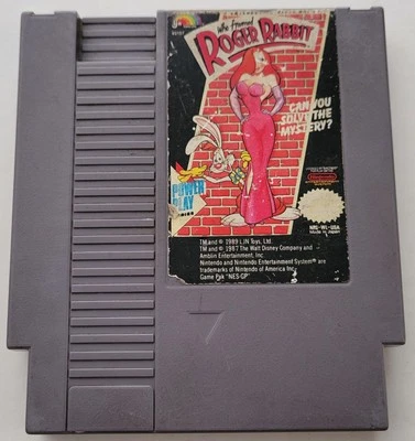 Who Framed Roger Rabbit (Nintendo NES, 1989) Loose Cartidge Only Acceptable Cond - Image 1 of 4