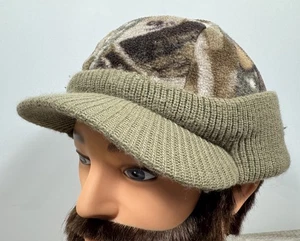 Remington Fusion 3D Camo Brimmed Beanie Hunting Hat Knitted Earflaps - OSFM - Picture 1 of 15