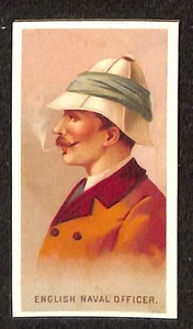N33 Allen & Ginter, Worlds Smokers, 1990, English Naval Officer, Reprint - Picture 1 of 2