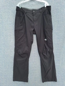 Eddie Bauer First Ascent Hiking Pants Mens 38X31 Black Zipper Cargo Stretch - Picture 1 of 12