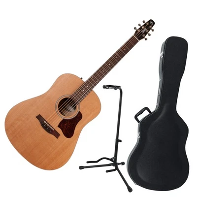 Seagull S6 Original Dreadnought Acoustic Guitar, Natural w/ Hard Case and Stand - Image 1 of 4