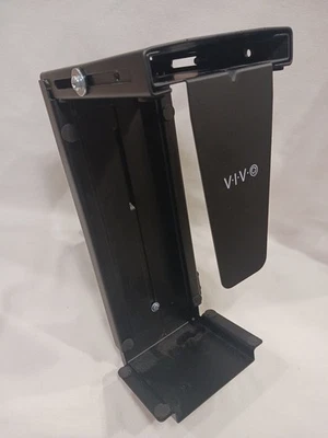 VIVO Adjustable Clamp-On PC Mount Under Desk Computer Holder Storage NO DRILLING - Image 1 of 4