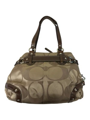 Bolso de Mano Coach Bronceado Firma Cuero Satinado J0873 13303 Carly Foto 1 de 4