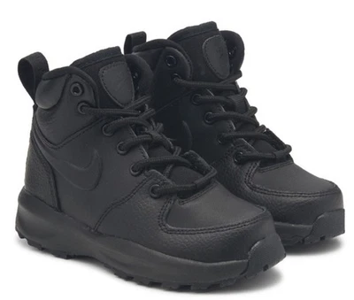 New Adorable Nike Manoa ‘17 LTR Toddler Boy's Boots Size: 8 C Black - Image 1 of 4