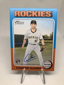 2024 Topps Heritage High Number Real One Auto Connor Kaiser #ROA-CK Auto - Picture 1 of 2