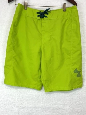 (Ma) Under Armour Hombres Tabla Corta Talla 32 Suelta Heat Gear Storm 1 Natación Verde Foto 1 de 4