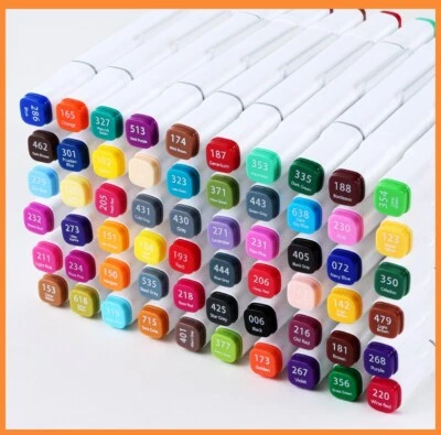 80-Colour Double Tipped Alcohol Textas Markers, Great Value Pack for Kids Adults - image 1 of 4