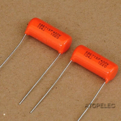 2-10pcs SPRAGUE 715P 0.1uF/400V 5% SBE CDE Film Capacitor Hi-Fi Audio 104J