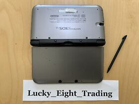 Nintendo 3DS XL LL Silver Black Console Stylus Japanese ver [H]