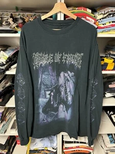 T-shirt manica lunga promozionale viola culla della sporcizia vintage 2000 taglia XL - Foto 1 di 9