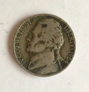 1964 Jefferson Nickel UNC Five Cent Made in America - Bild 1 von 3
